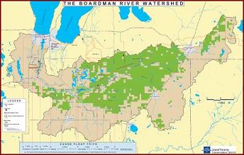 Boardman River Float Trips Map